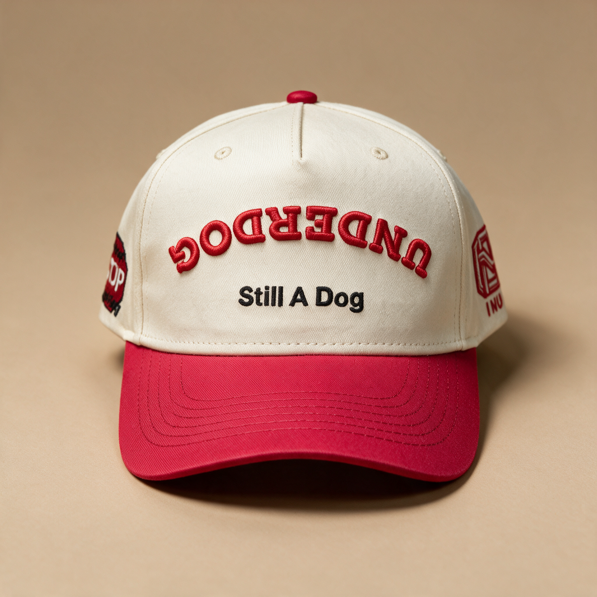 Underdog Still A Dog Cream & Red