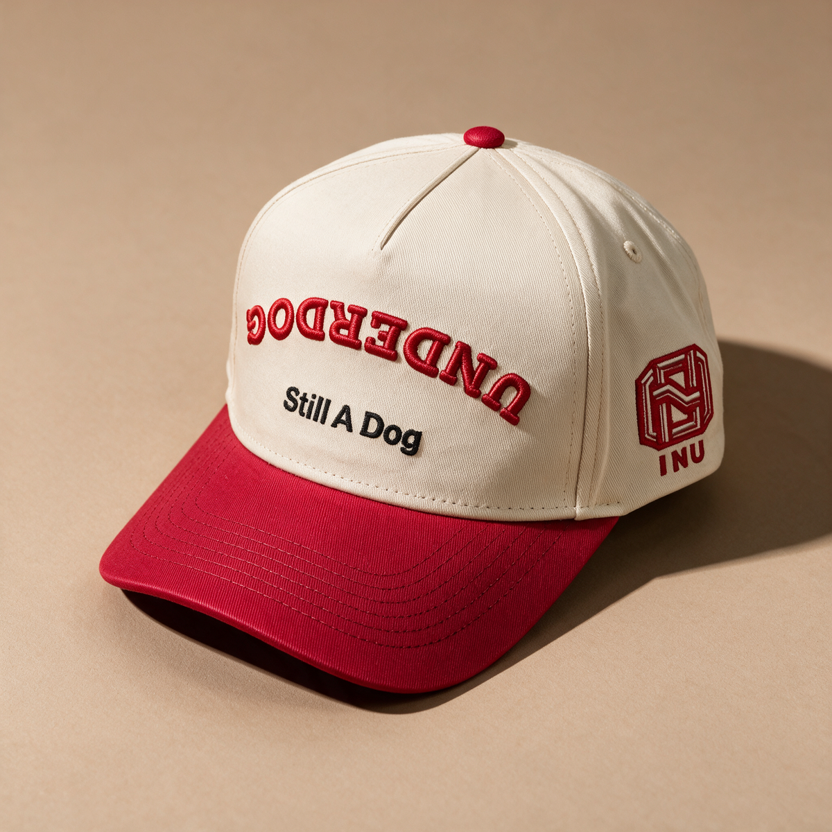 Underdog Still A Dog Cream & Red