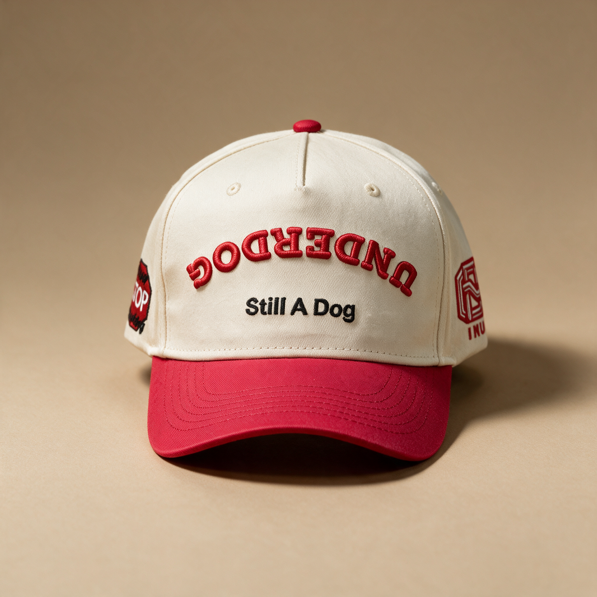 Underdog Still A Dog Cream & Red